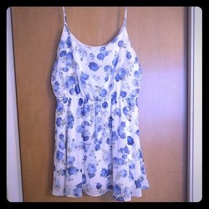 Blue floral dress